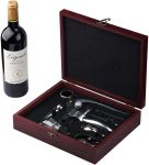 Set de vino caja madera elegante