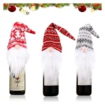 Adorno navidad elfo para botella de vino