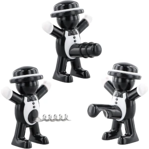 Set de 3 abrebotellas divertidos de un muñeco y sus partes