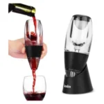 Decantador vino manual con soporte elegante