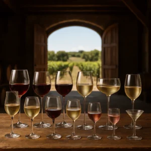 Tipos copas de vino