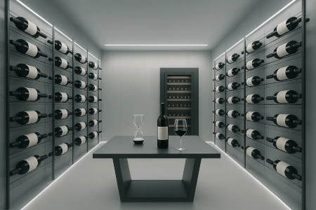 Bodega moderna conservar vino