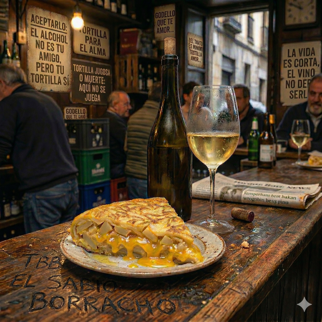 Maridaje de vino con tortilla de patatas de tbb el sabio borracho
